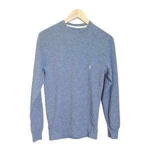 Polo Ralph Lauren Mens Gray Thermal Long Sleeve Henley Size Small